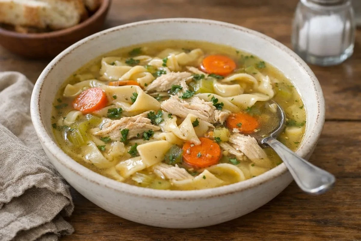 El secreto de la abuela para una sopa de pollo casera que te transporta a la infancia