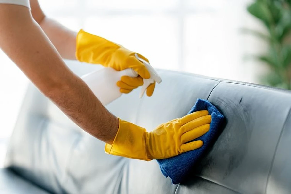 El truco del estropajo de cocina que deja tu sofá impecable (mejor que un limpiador textil) - image 1