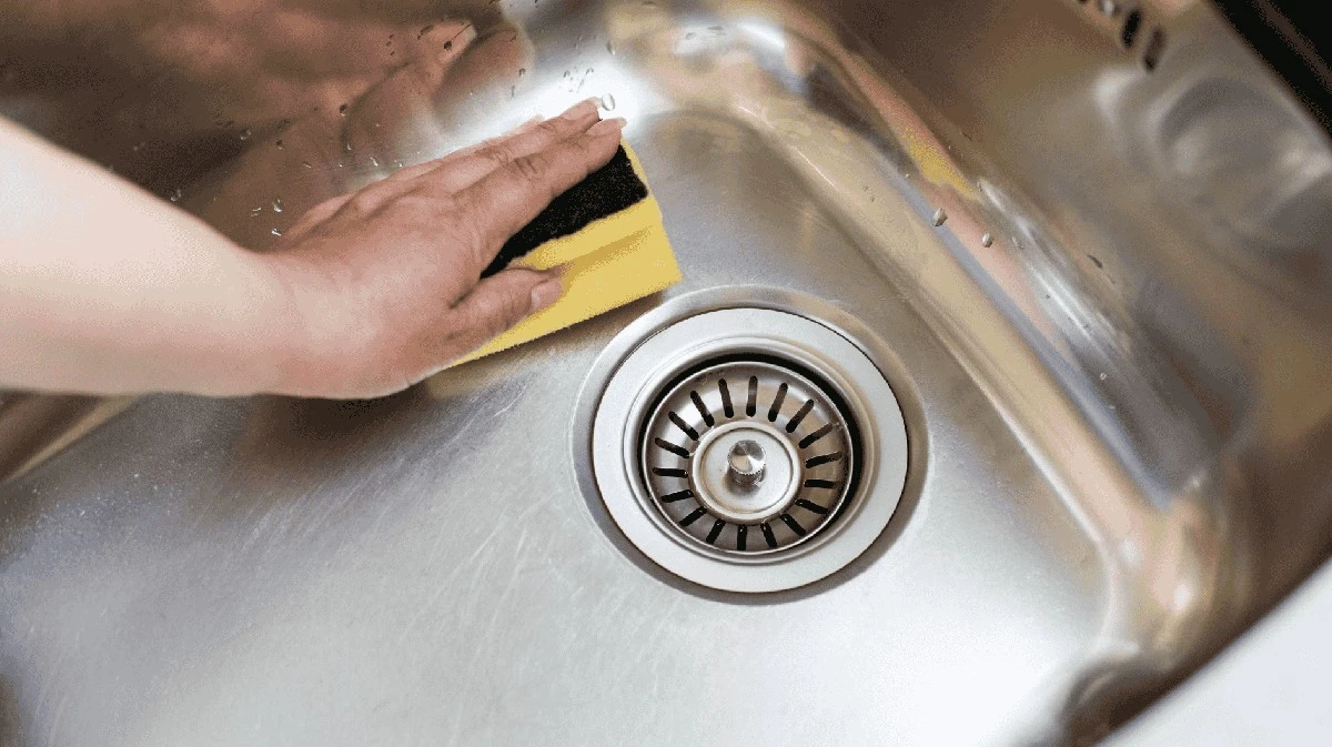 El truco del aceite que dejará tu fregadero de acero inoxidable reluciente