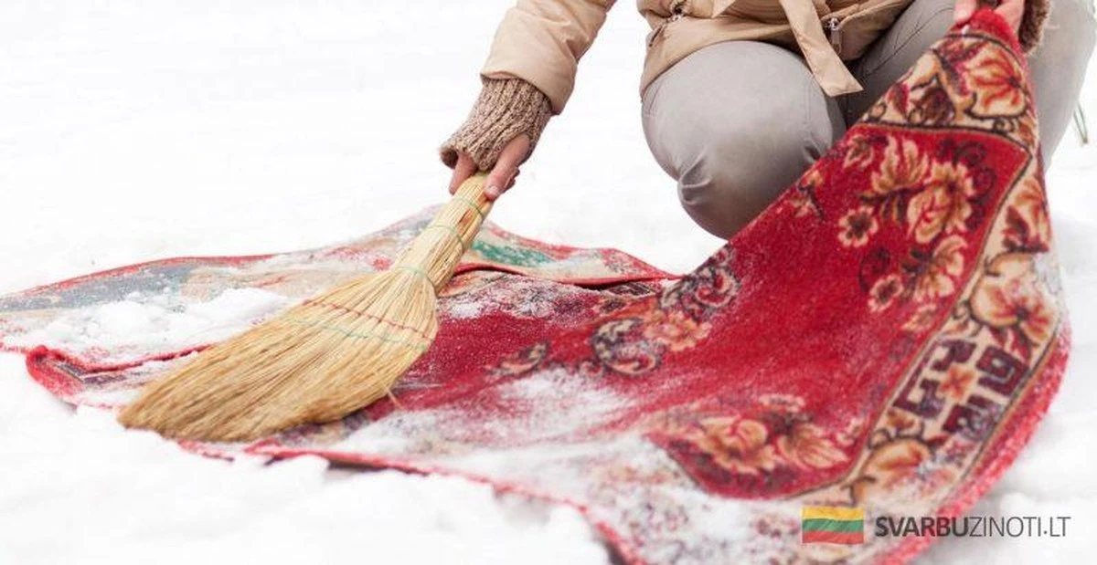 Limpia tus alfombras con nieve: El truco casero que ignora la mitad de la gente