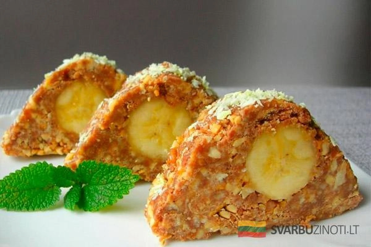 La tarta "Cárpatos" sin horno: delicioso postre con plátanos y galletas